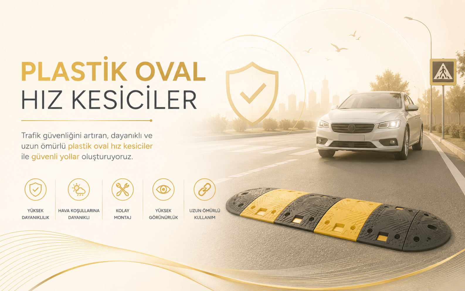 Plastik Oval Hız Kesiciler